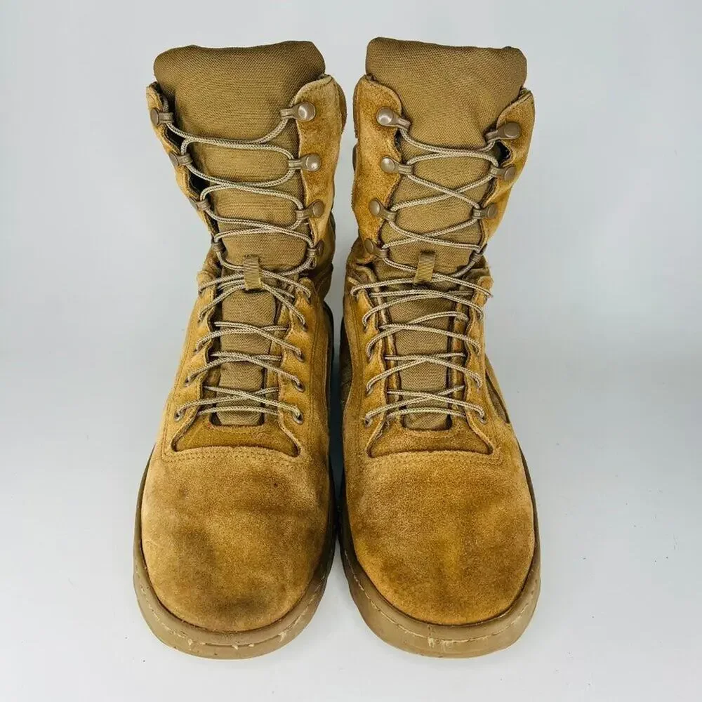 Reebok CM8992 Fusion MAX Leather Tactical Military Boots Tan Coyote Men 14